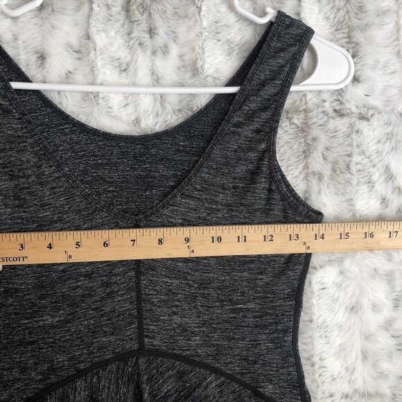 Lululemon Women's Hustle Tank Back Ruffle Gray 4 - Picture 10 of 12
